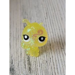 Yellow glitter mini Love Bug pet accessory toy figure